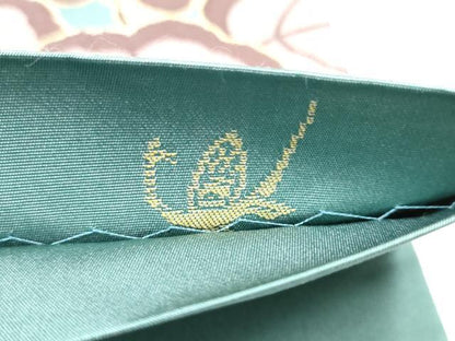 平和屋着物●西陣　白綾苑大庭　六通柄袋帯　舞花文　金糸　正絹　逸品　CABK5881hy