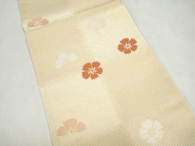 平和屋着物●西陣　川島織物　六通柄　京袋帯　舞桜文　未使用　CABK5882hy