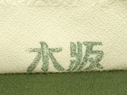 平和屋着物●太鼓柄袋帯　木版　正絹　逸品　CABK5886hy