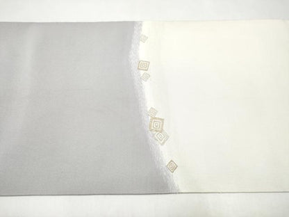平和屋着物●西陣　爪搔き本綴れ　八寸名古屋帯　織昌みやび　清香　淡藤色　金糸　保証書付き　正絹　逸品　CABK5891hy