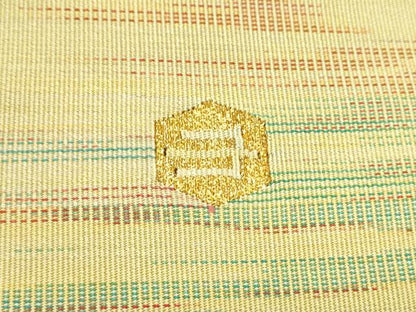 平和屋着物●爪掻本綴作家　伊達静　八寸名古屋帯　霞文　正絹　逸品　CABK5893hy