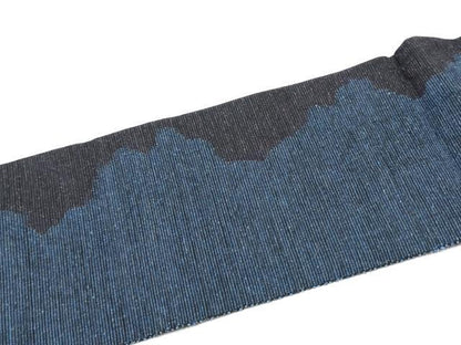 平和屋着物●八寸名古屋帯　紬地　猫　金糸　正絹　逸品　CABK5901hy