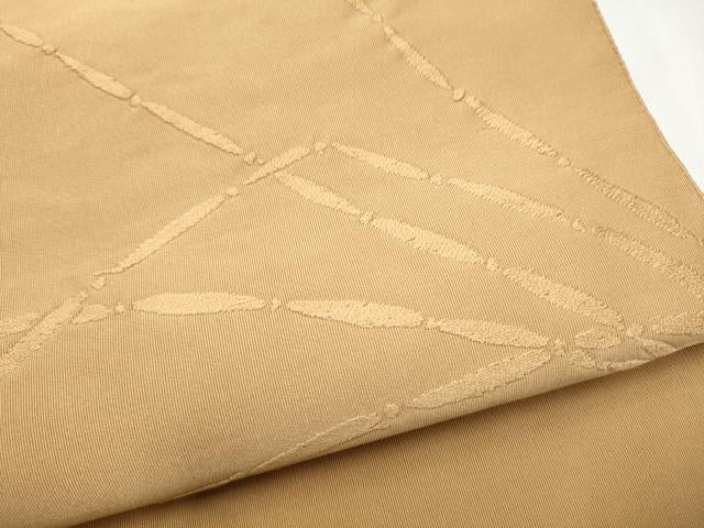 平和屋着物●八寸名古屋帯　綴れ　舞葉文　伽羅色　正絹　逸品　CABK5925hy
