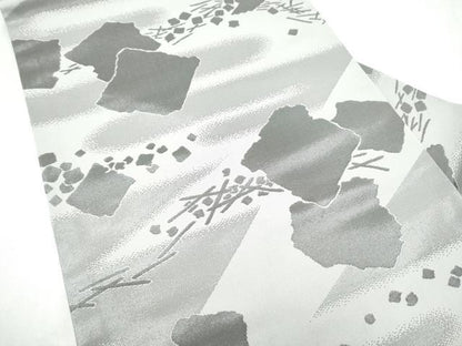 平和屋着物●西陣　川島織物　九寸名古屋帯　破れ色紙文　正絹　逸品　CABK5926hy