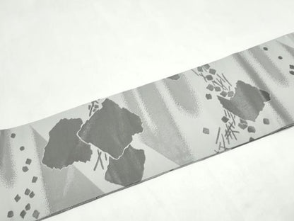 平和屋着物●西陣　川島織物　九寸名古屋帯　破れ色紙文　正絹　逸品　CABK5926hy