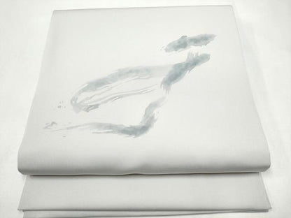 平和屋着物●塩瀬　九寸開き名古屋帯　抽象文　正絹　逸品　CABK5932hy