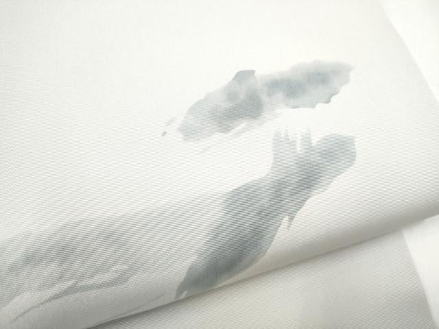平和屋着物●塩瀬　九寸開き名古屋帯　抽象文　正絹　逸品　CABK5932hy