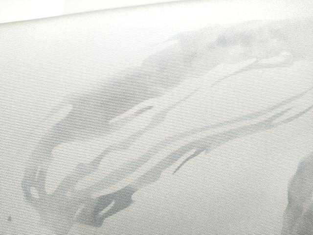 平和屋着物●塩瀬　九寸開き名古屋帯　抽象文　正絹　逸品　CABK5932hy