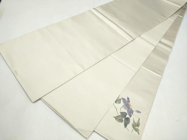 平和屋着物●太鼓柄袋帯　蔦の葉花文　正絹　逸品　CABK5967hy
