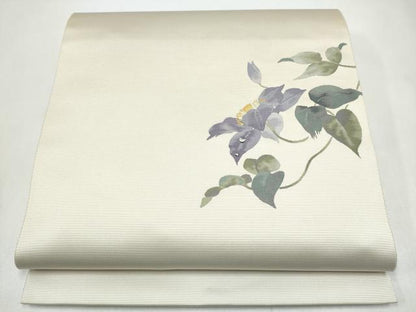 平和屋着物●太鼓柄袋帯　蔦の葉花文　正絹　逸品　CABK5967hy