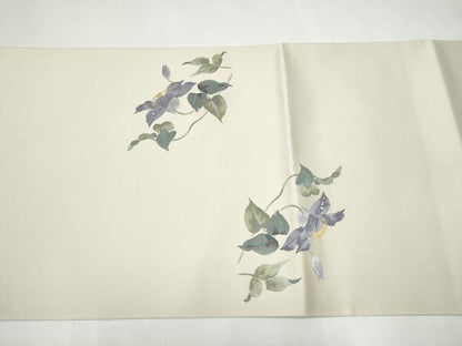 平和屋着物●太鼓柄袋帯　蔦の葉花文　正絹　逸品　CABK5967hy