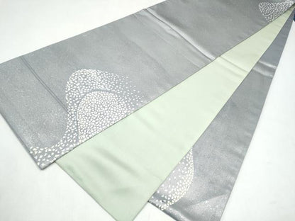 平和屋着物●東京友禅　菅有鬼一　太鼓柄袋帯　白鷺　正絹　逸品　CABK5968hy