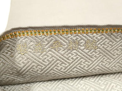 平和屋着物●龍村平蔵製　六通柄　本袋帯　仙丹錦　金銀糸　正絹　逸品　CABK5997hy