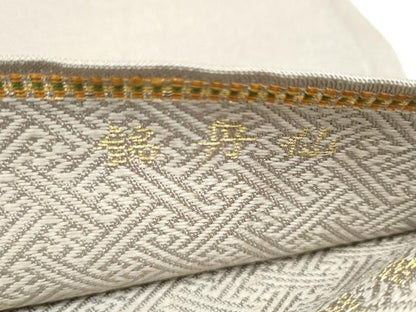 平和屋着物●龍村平蔵製　六通柄　本袋帯　仙丹錦　金銀糸　正絹　逸品　CABK5997hy