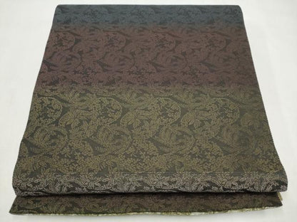 平和屋着物●両面　袋帯　螺鈿　霞文　金彩　正絹　逸品　CABK6000hy