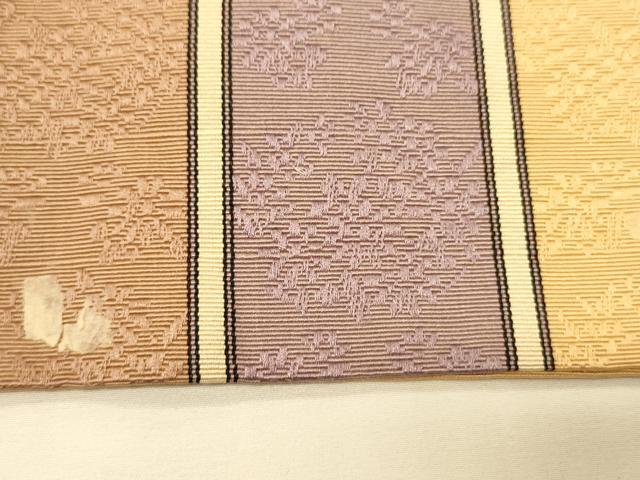 平和屋着物○本場筑前博多織 半幅帯 花間道 正絹 逸品 CABK6033ak