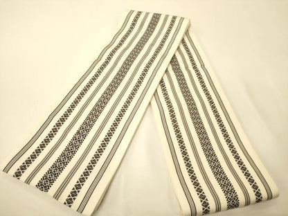 平和屋着物●本場筑前博多織　半幅帯　献上柄　証紙付き　正絹　逸品　CABK6087ak