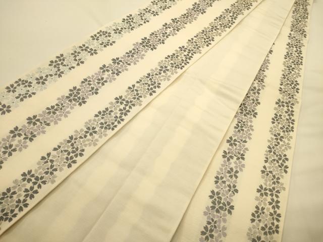 平和屋着物●本場筑前博多織　半幅帯　桜間道　正絹　逸品　CABK6209ak