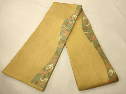 平和屋着物●本場筑前博多織　半幅帯　いろは唄　正絹　逸品　CABK6277ak