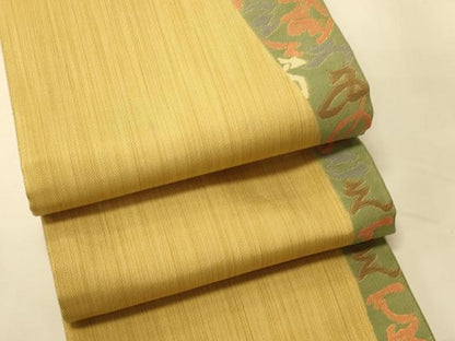 平和屋着物●本場筑前博多織　半幅帯　いろは唄　正絹　逸品　CABK6277ak