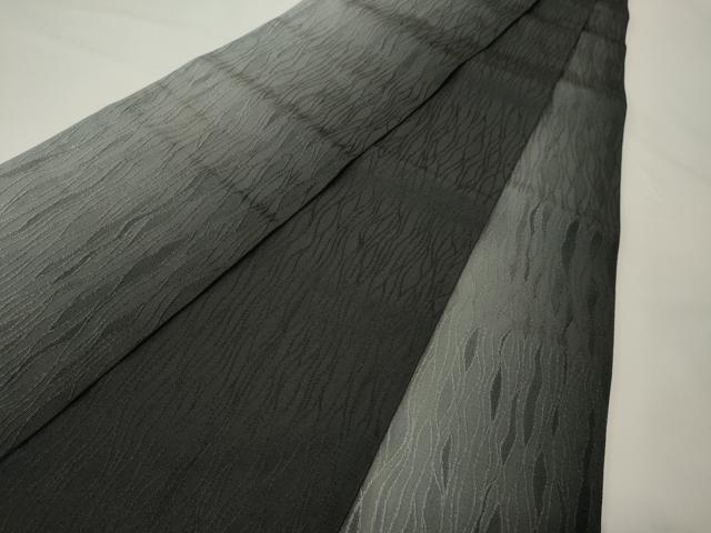 平和屋着物●西陣　川島織物　両面　半幅帯　霞文　黒地　CABK6311ak