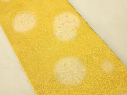 平和屋着物●世界的ファッションデザイナー　山本寛斎　kansaiブランド　両面　半幅帯　花火　証紙付き　未使用　CABK6312ak
