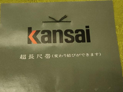 平和屋着物●世界的ファッションデザイナー　山本寛斎　kansaiブランド　両面　半幅帯　花火　証紙付き　未使用　CABK6312ak