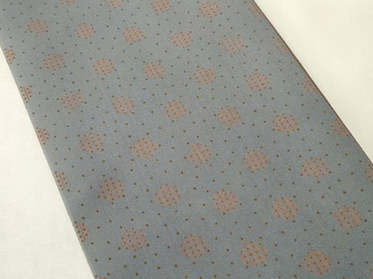 平和屋着物●両面　半幅帯　幾何学文　正絹　逸品　未使用　CABK6319ak