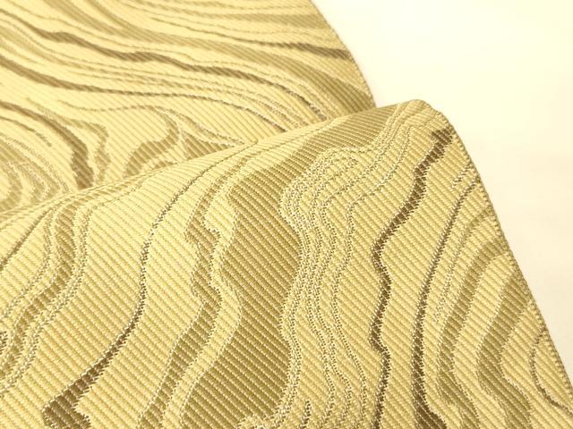 平和屋着物●両面　半幅帯　墨流し文様/幾何学文　正絹　逸品　CABK6366ak