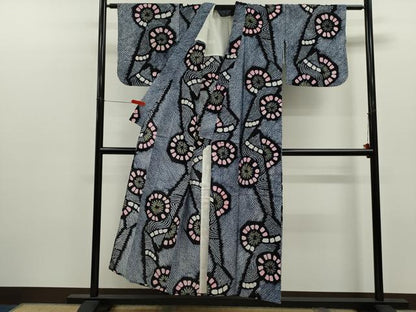 平和屋着物∴夏物　浴衣　有松鳴海絞り　吉祥丸文　綿　逸品　CABK6408ze