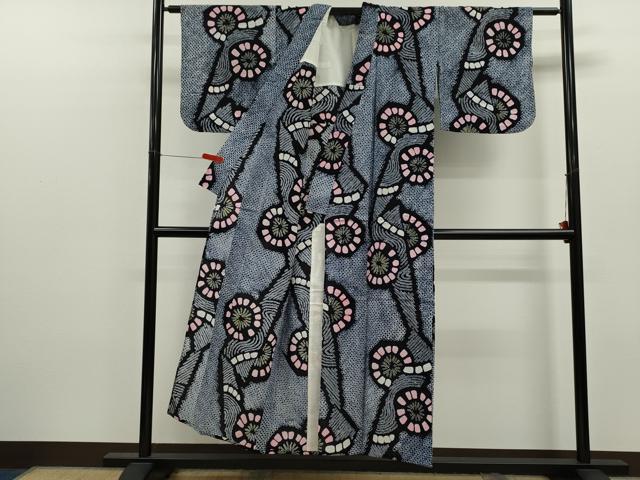 平和屋着物∴夏物　浴衣　有松鳴海絞り　吉祥丸文　綿　逸品　CABK6408ze