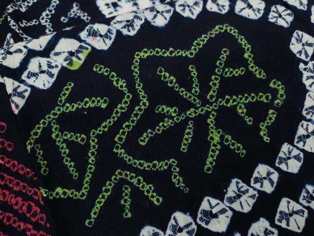 平和屋着物∴夏物　浴衣　有松鳴海絞り　楓文　綿　逸品　CABK6413ze