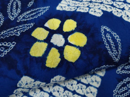 平和屋着物∴夏物　浴衣　有松鳴海絞り　枝花文　綿　逸品　CABK6415ze