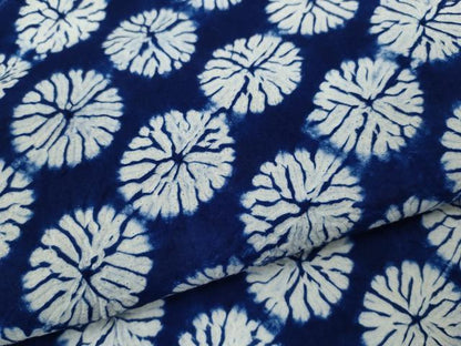 平和屋着物∴夏物　浴衣　有松鳴海絞り　丸文　綿　逸品　CABK6418ze
