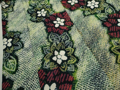 平和屋着物∴夏物　浴衣　有松鳴海絞り　草花文　綿　逸品　CABK6437ze
