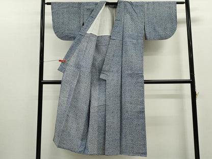 平和屋着物∴夏物　浴衣　リップル生地　霞文　綿　逸品　CABK6450ze