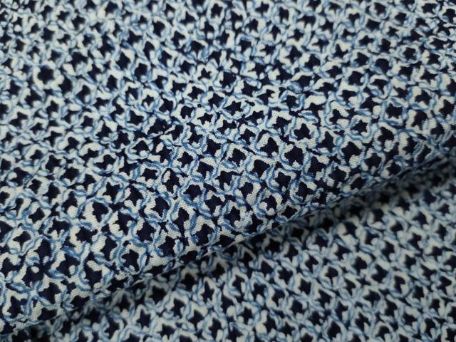 平和屋着物∴夏物　浴衣　リップル生地　霞文　綿　逸品　CABK6450ze