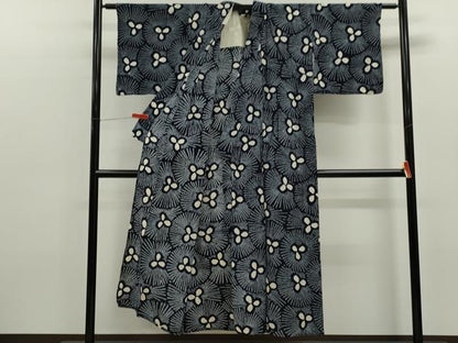 平和屋着物∴夏物　浴衣　有松鳴海絞り　花尽くし　綿　逸品　未使用　CABK6452ze