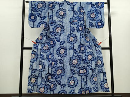 平和屋着物∴夏物　浴衣　有松鳴海絞り　向日葵　綿　逸品　CABK6465ze