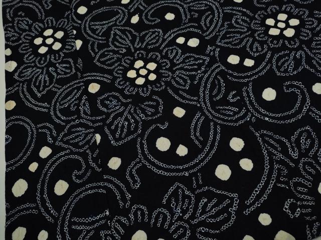 平和屋着物∴夏物　浴衣　有松鳴海絞り　花唐草文　大丸扱い　綿　逸品　CABK6467ze