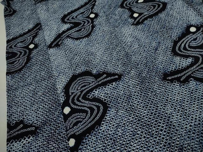 平和屋着物∴夏物　浴衣　有松鳴海絞り　流水文　綿　逸品　CABK6478ze