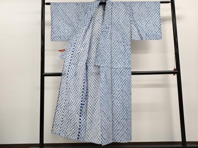平和屋着物∴夏物　浴衣　有松鳴海絞り　蜘蛛絞り　綿　逸品　CABK6487ze
