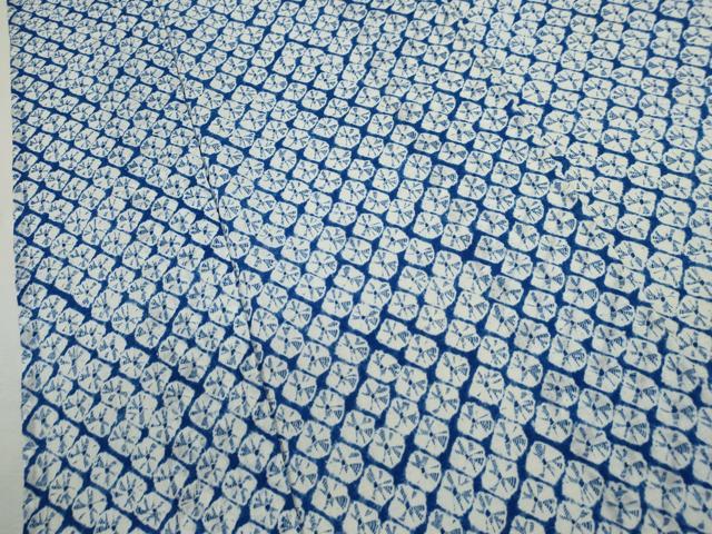 平和屋着物∴夏物　浴衣　有松鳴海絞り　蜘蛛絞り　綿　逸品　CABK6487ze