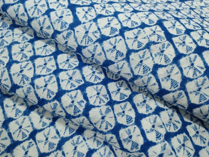 平和屋着物∴夏物　浴衣　有松鳴海絞り　蜘蛛絞り　綿　逸品　CABK6487ze