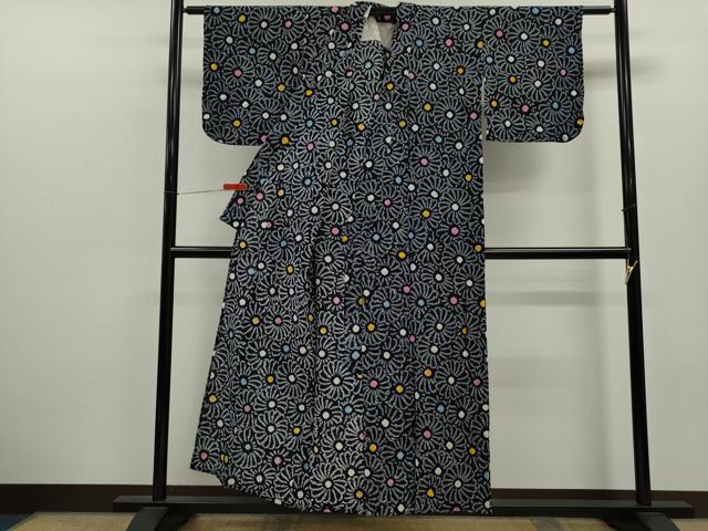平和屋着物∴夏物　浴衣　有松鳴海絞り　花尽くし　綿　逸品　CABK6507ze