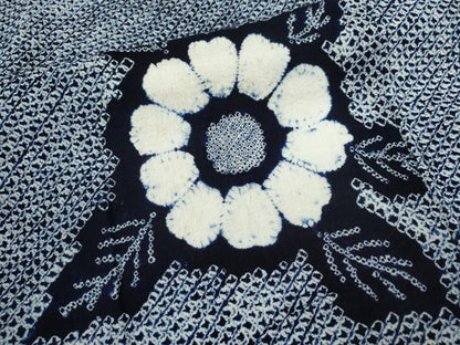 平和屋着物∴夏物　浴衣　有松鳴海絞り　草花文　綿　逸品　CABK6514ze