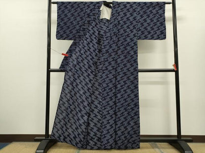 平和屋着物∴夏物　浴衣　有松鳴海絞り　霞文　綿　逸品　CABK6525ze