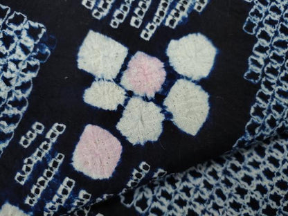 平和屋着物∴夏物　浴衣　有松鳴海絞り　舞花文　綿　逸品　CABK6526ze