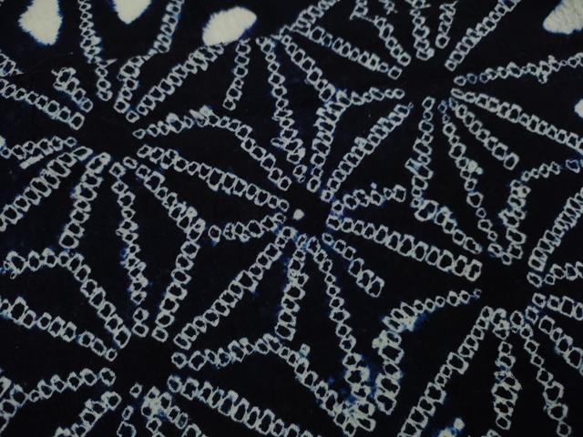 平和屋着物∴夏物　浴衣　有松鳴海絞り　麻の葉文様　綿　逸品　未使用　CABK6531ze