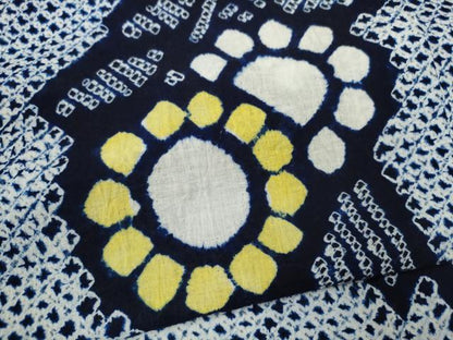 平和屋着物∴夏物　浴衣　有松鳴海絞り　枝花文　綿　逸品　CABK6539ze